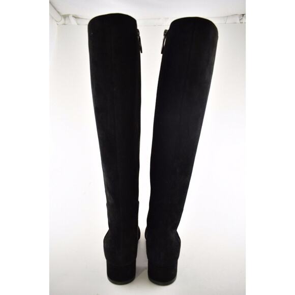 Christian Louboutin Liliboot 30 Black Suede Zipper Zip Knee High Heel Boot 34.5 - Picture 11 of 12